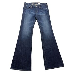 AG Adriano Goldschmied Belle Flare Jeans Womens 30R Medium Wash Stretch Denim US